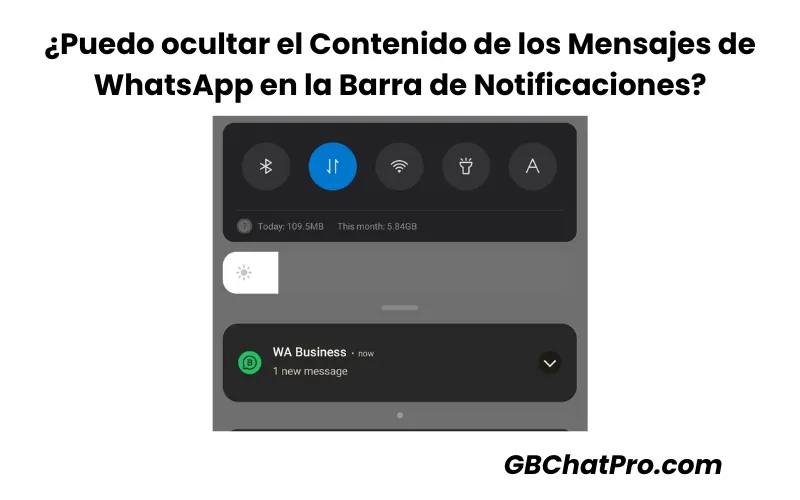 ¿Puedo ocultar el Contenido de los Mensajes de WhatsApp en la Barra de Notificaciones